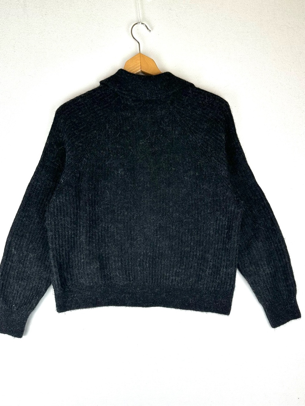 Everlane Collared Button Down Alpaca Blend Sweater Cardigan Office Minimalist - Picture 3 of 8
